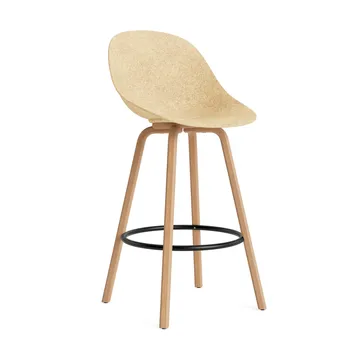 Mat Bar Chair barstol 75 cm - Hemp-beech-black steel - Normann Copenhagen