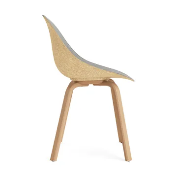 Mat Chair stol frontpolstret - Remix 133-hemp-beech - Normann Copenhagen
