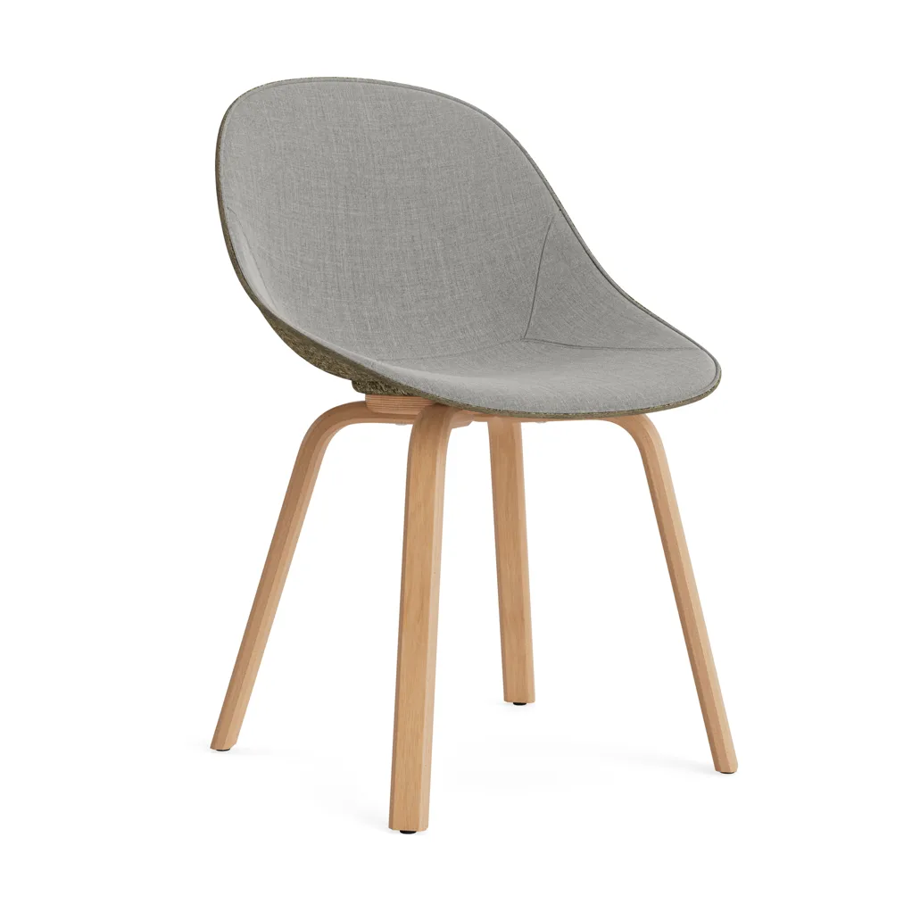 Mat Chair stol frontpolstret, Remix 133-seaweed-beech Normann Copenhagen