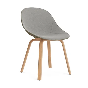 Mat Chair stol frontpolstret - Remix 133-seaweed-beech - Normann Copenhagen