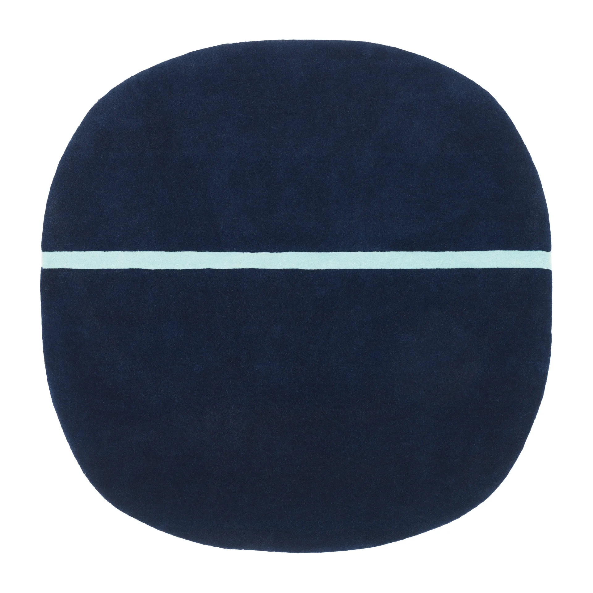 Oona tæppe 140x140 cm, Blå Normann Copenhagen