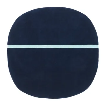 Oona tæppe 140x140 cm - Blå - Normann Copenhagen