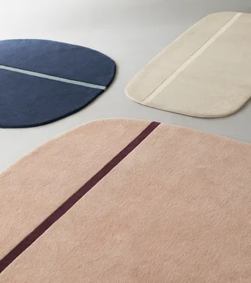 Oona tæppe 140x140 cm - Blå - Normann Copenhagen