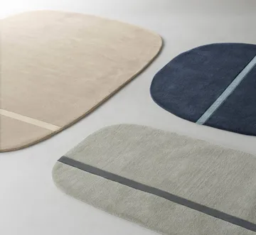 Oona tæppe 140x140 cm - Blå - Normann Copenhagen