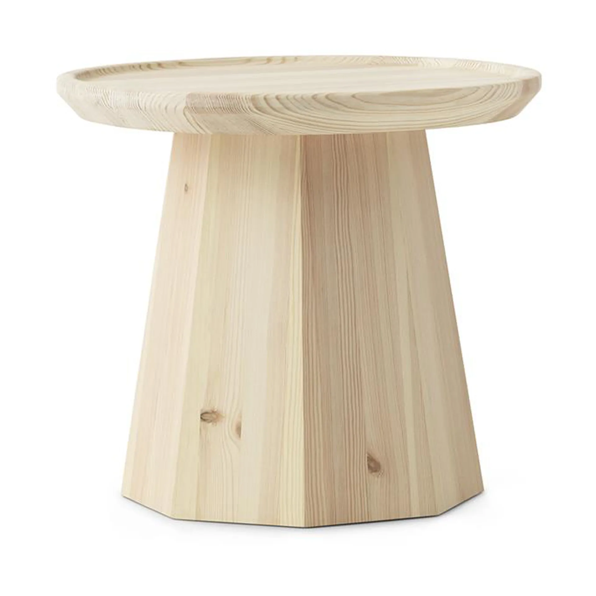 Pine table small sidebord Ø45 cm H:40,6 cm, Pine Normann Copenhagen