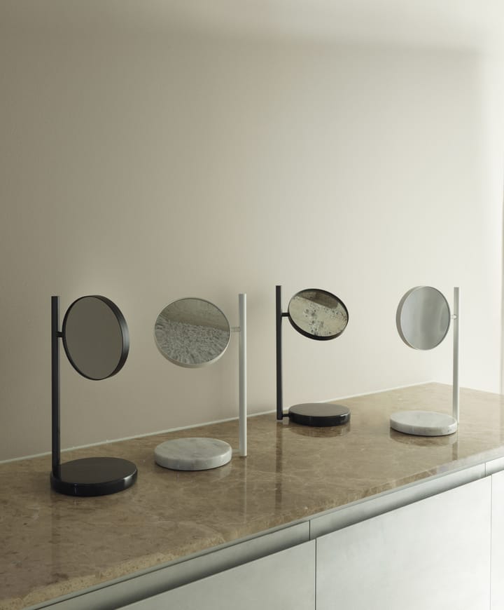 Pose dobbeltsidet bordspejl 21x39 cm, Hvid Normann Copenhagen