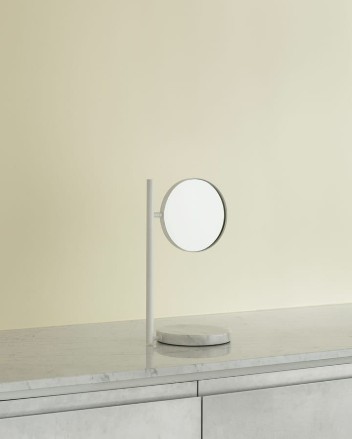 Pose dobbeltsidet bordspejl 21x39 cm - Hvid - Normann Copenhagen