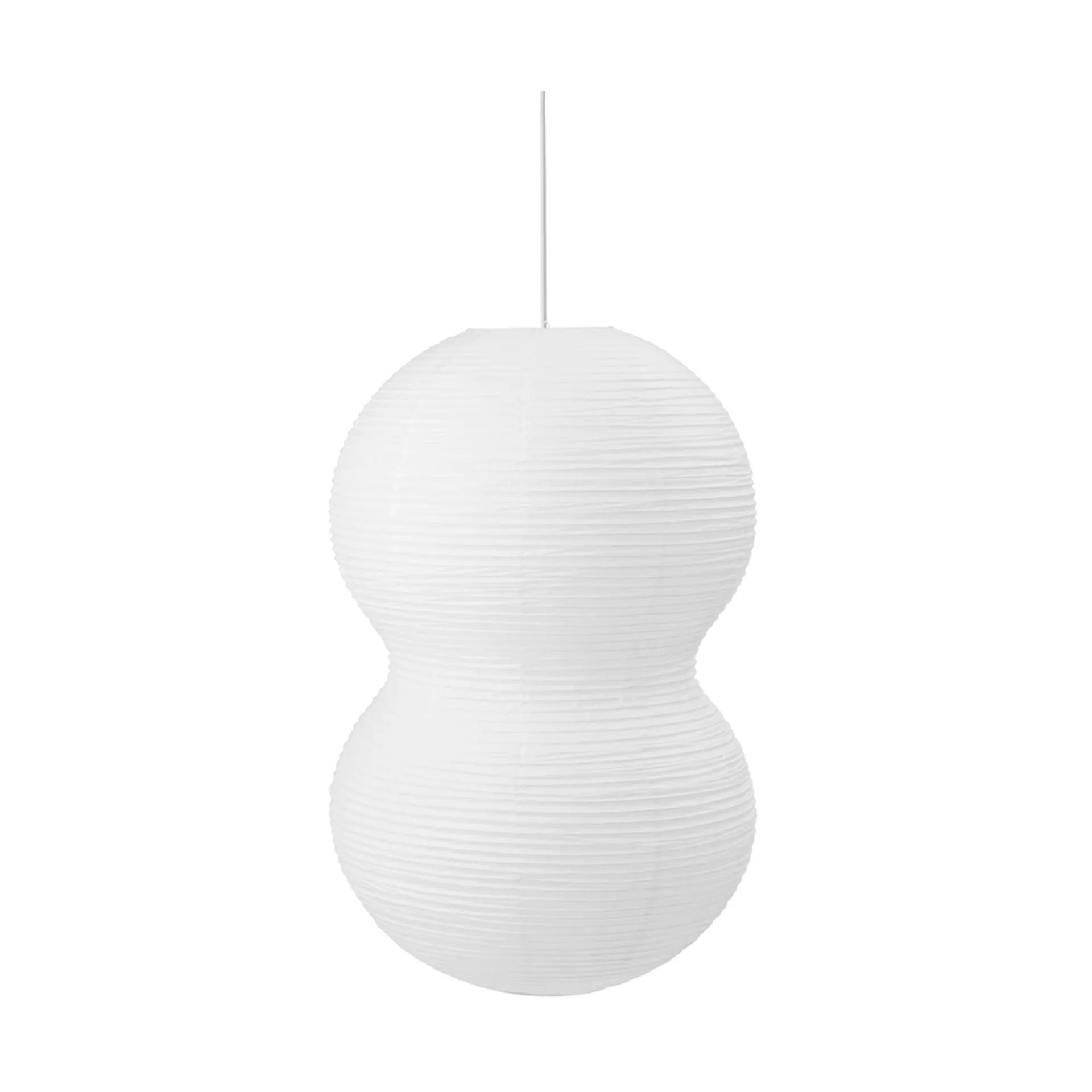 Puff Twist lampe 50x90 cm, Hvid Normann Copenhagen