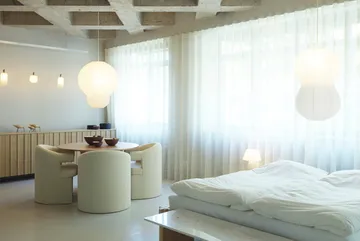 Puff Twist lampe 50x90 cm - Hvid - Normann Copenhagen