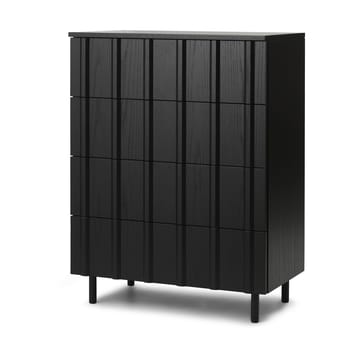 Rib dresser 4 skuffer - Soft Black - Normann Copenhagen
