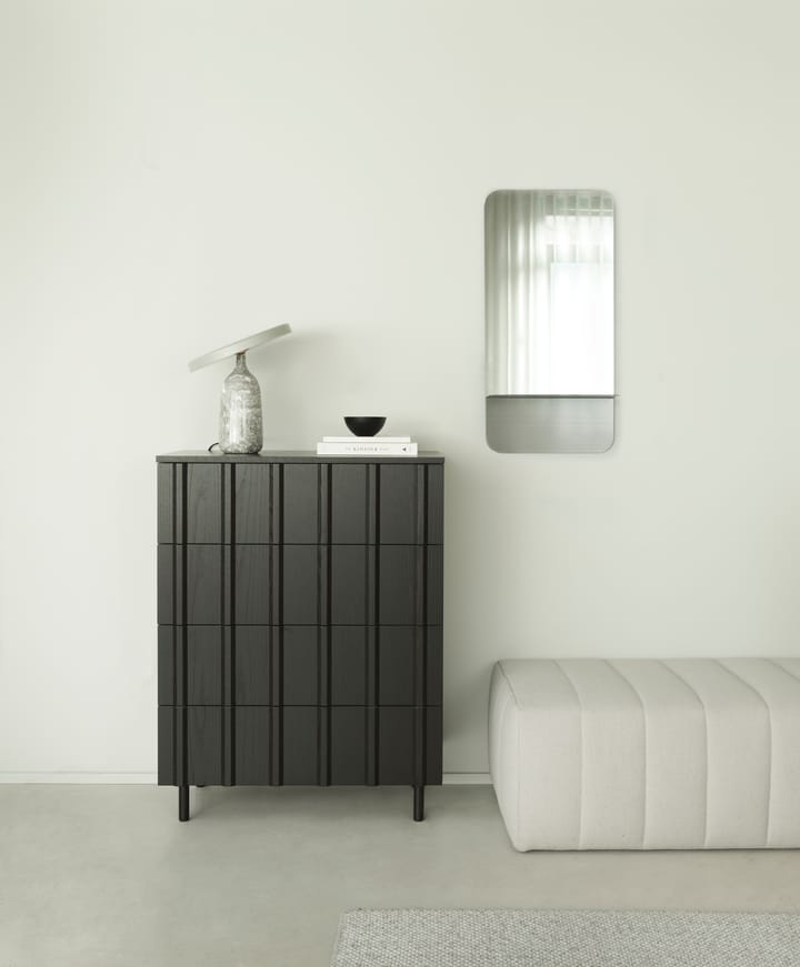 Rib dresser 4 skuffer, Soft Black Normann Copenhagen