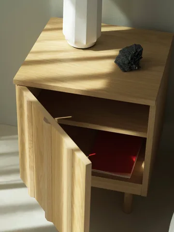 Rib sengebord - Oak, 52x42x40 cm - Normann Copenhagen
