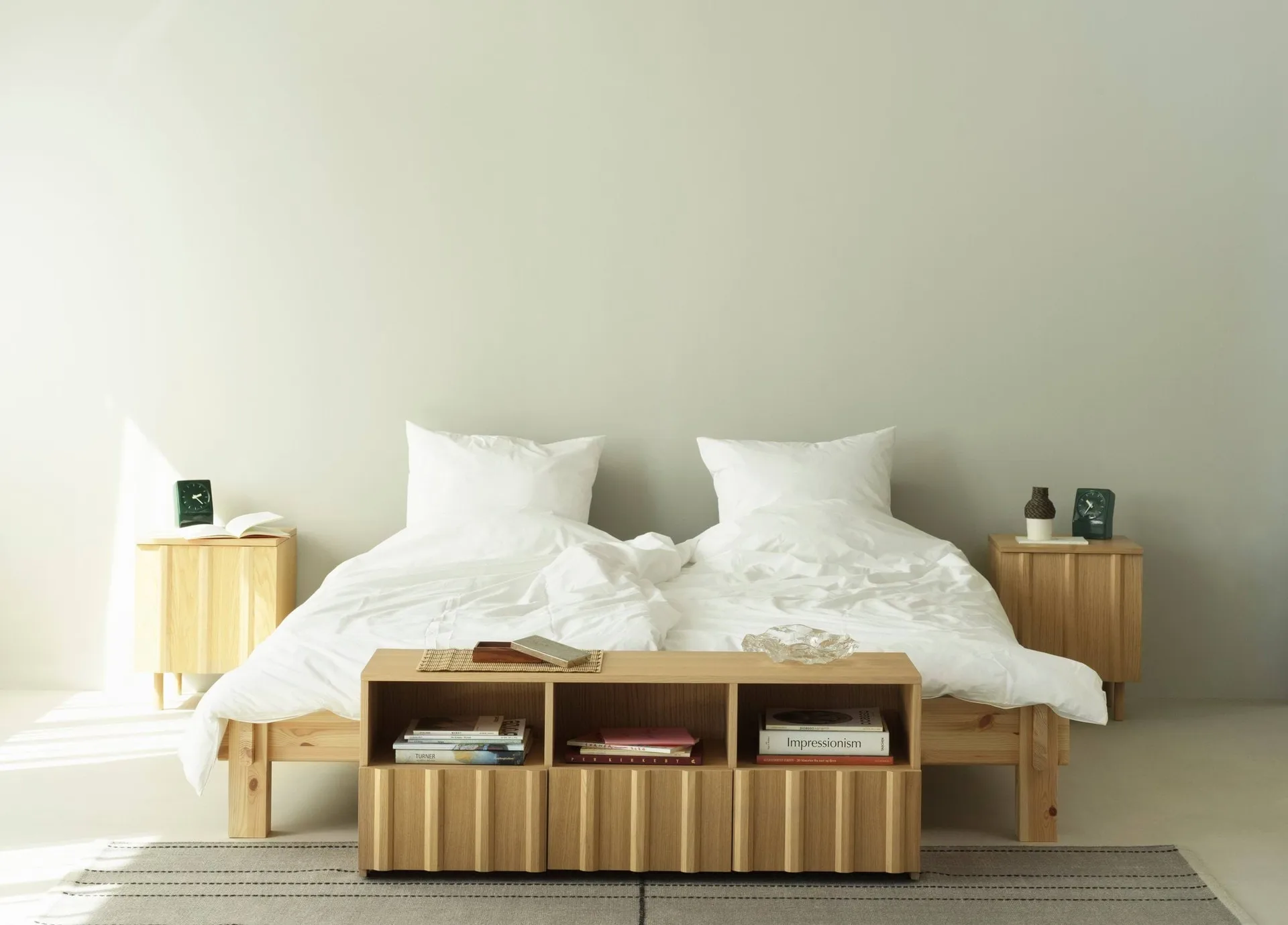 Rib sengebord, Oak, 52x42x40 cm Normann Copenhagen