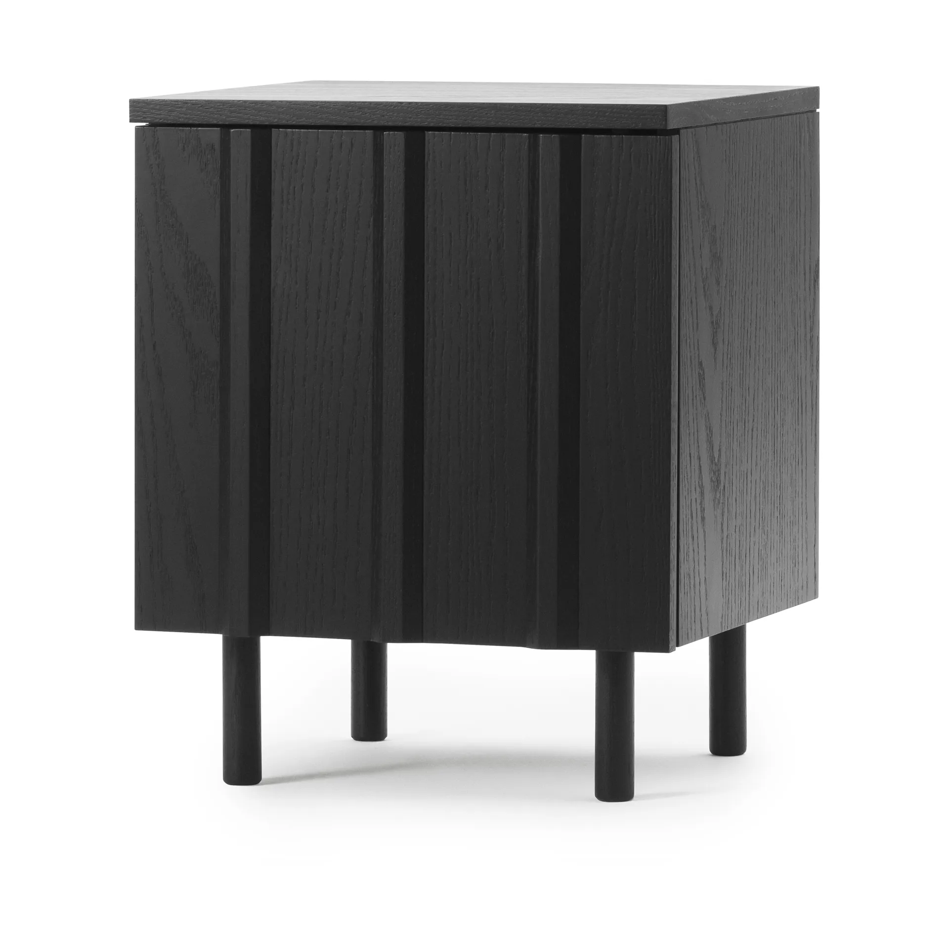 Rib sengebord, Soft black, 52x42x40 cm Normann Copenhagen