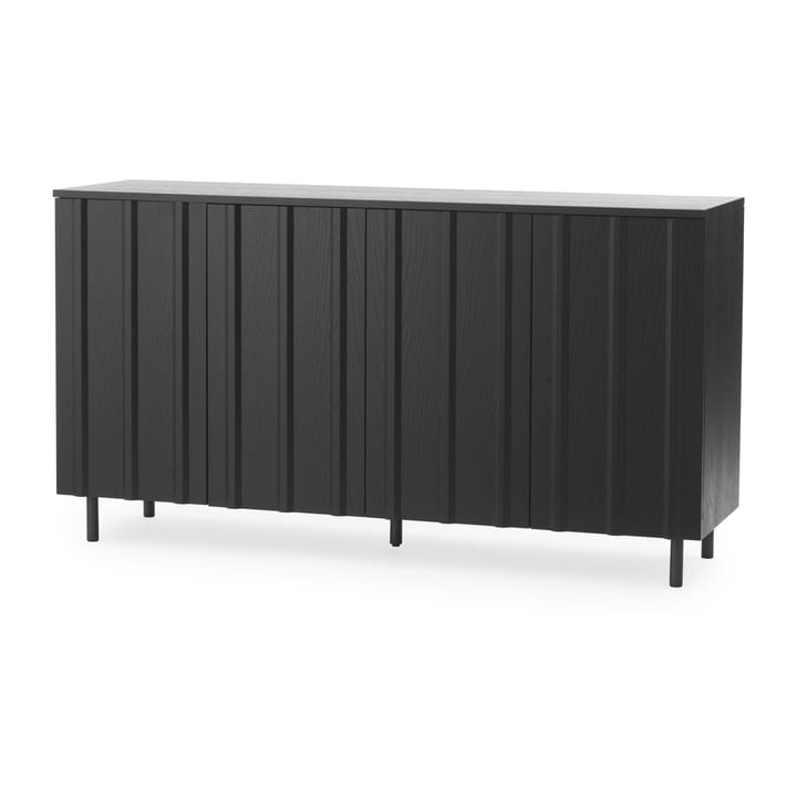 Rib sideboard 45x159 cm - Soft Black - Normann Copenhagen