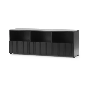 Rib sideboard hybrid - Soft black, 44x120x38 cm - Normann Copenhagen
