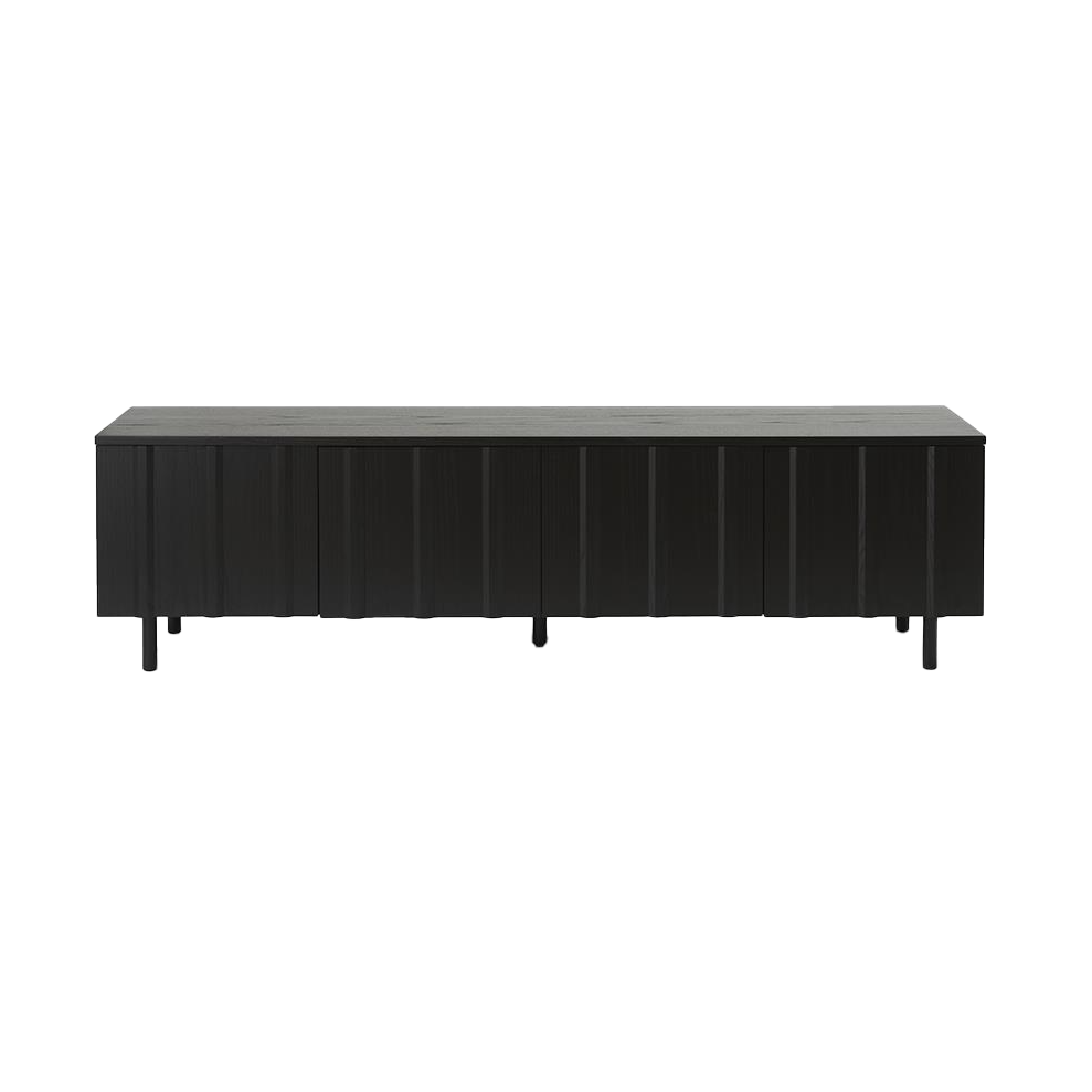 Normann Copenhagen Rib sideboard lav Soft Black | Skandinavisk Design | Sideboards & skænke | Sort