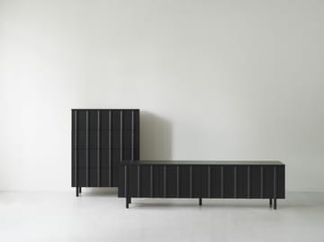 Rib sideboard lav - Soft Black - Normann Copenhagen