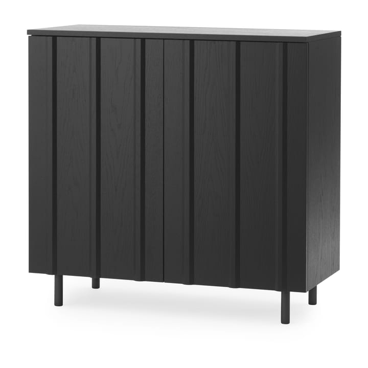 Rib skab 96x98,5 cm - Soft Black - Normann Copenhagen