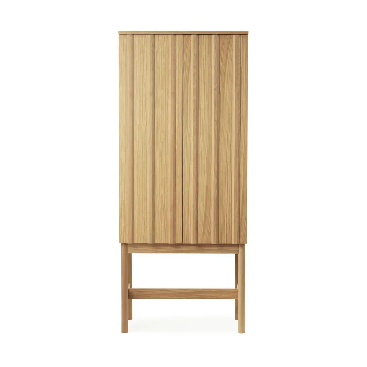 Rib skab - Oak, 166,5x70x43 cm - Normann Copenhagen