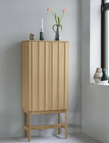 Rib skab - Oak, 166,5x70x43 cm - Normann Copenhagen