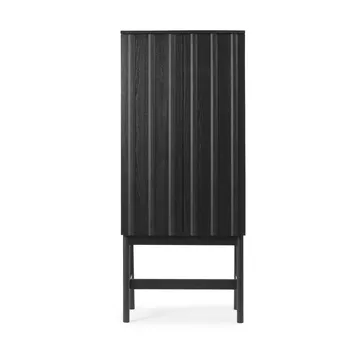 Rib skab - Soft black, 166,5x70x43 cm - Normann Copenhagen
