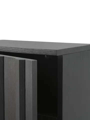 Rib skab - Soft black, 166,5x70x43 cm - Normann Copenhagen