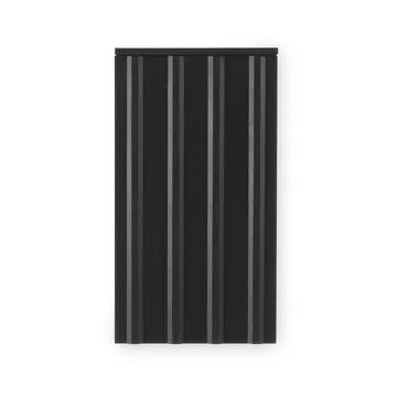 Rib vægskab - Soft black, 73x40x23 cm - Normann Copenhagen
