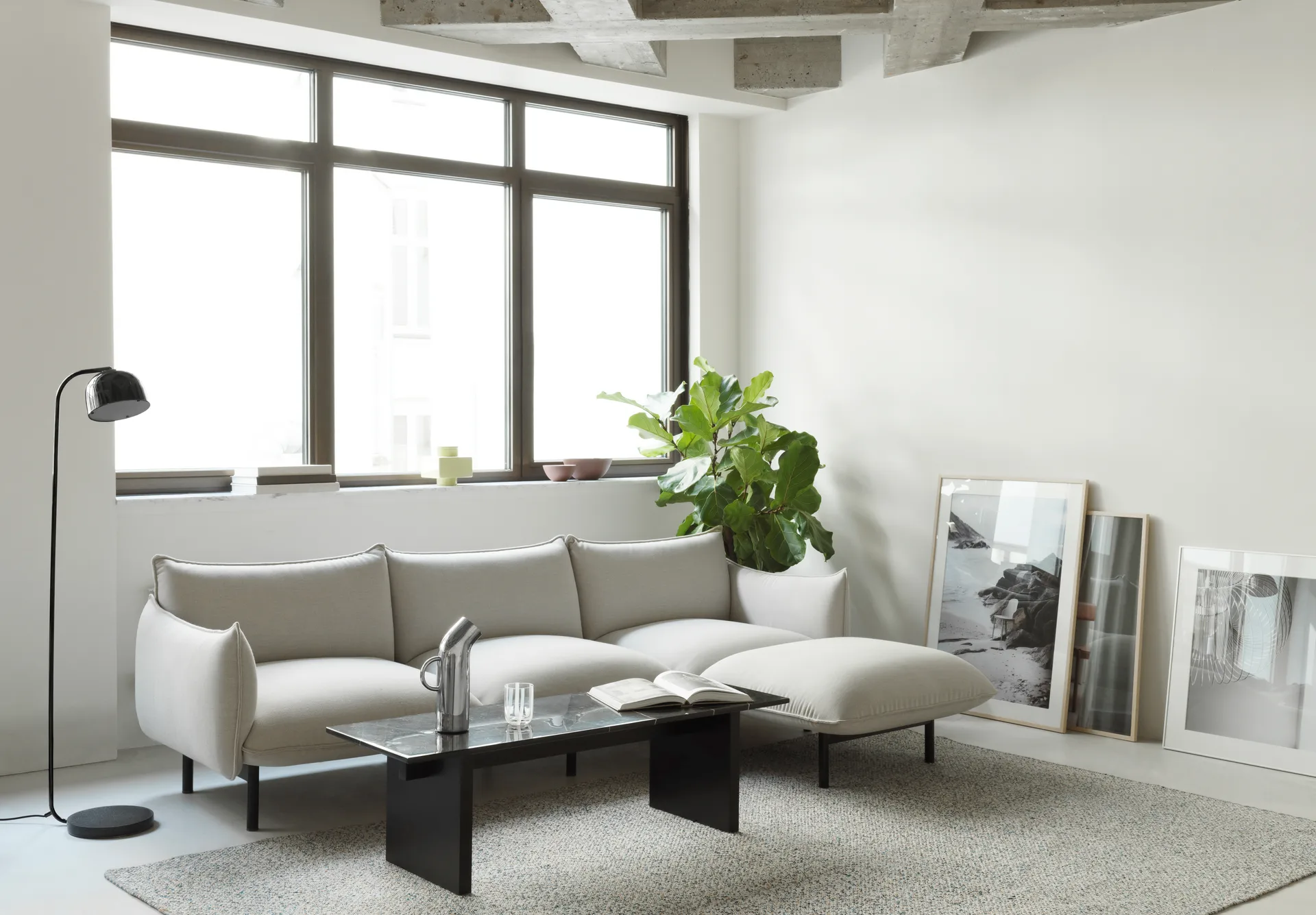 Solid Table sofabord 130x38,5x40 cm, Black Normann Copenhagen