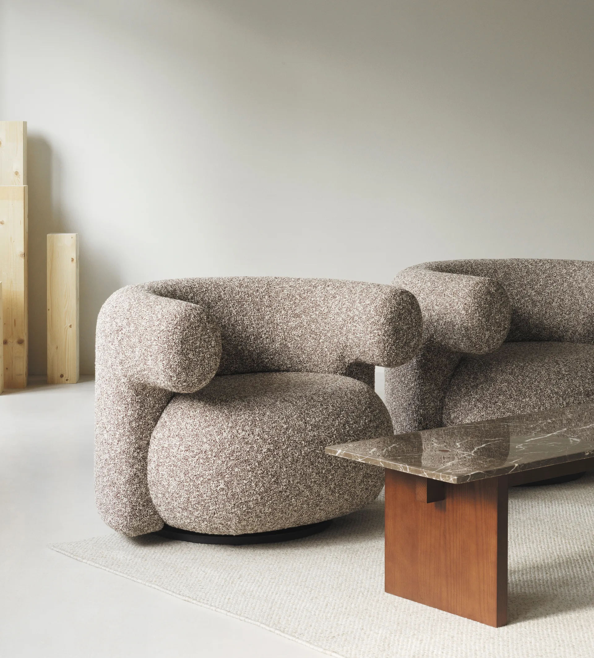 Solid Table sofabord 130x38,5x40 cm, Coffee Normann Copenhagen