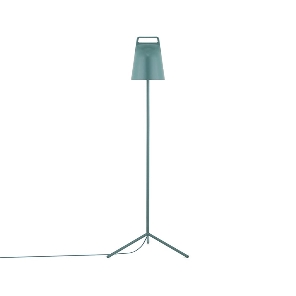 Normann Copenhagen Stage gulvlampe petrol green, pulverlakeret stål