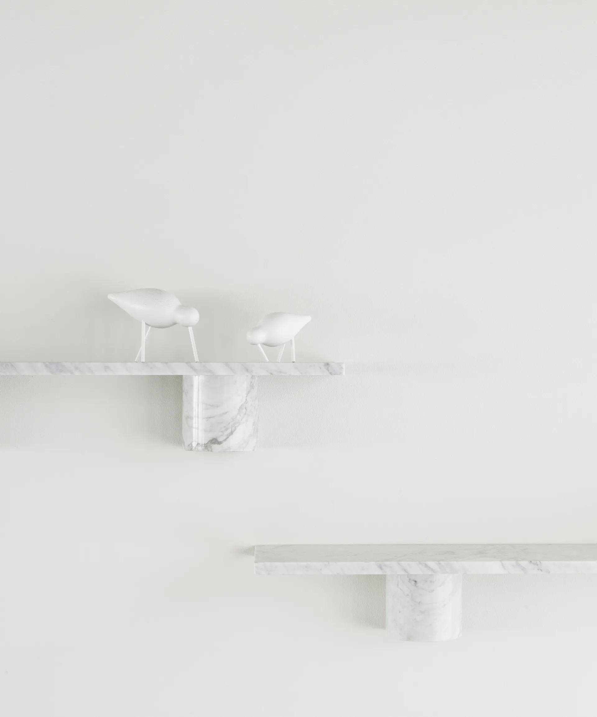 Sten Shelf hylde 80 cm, White marble Normann Copenhagen