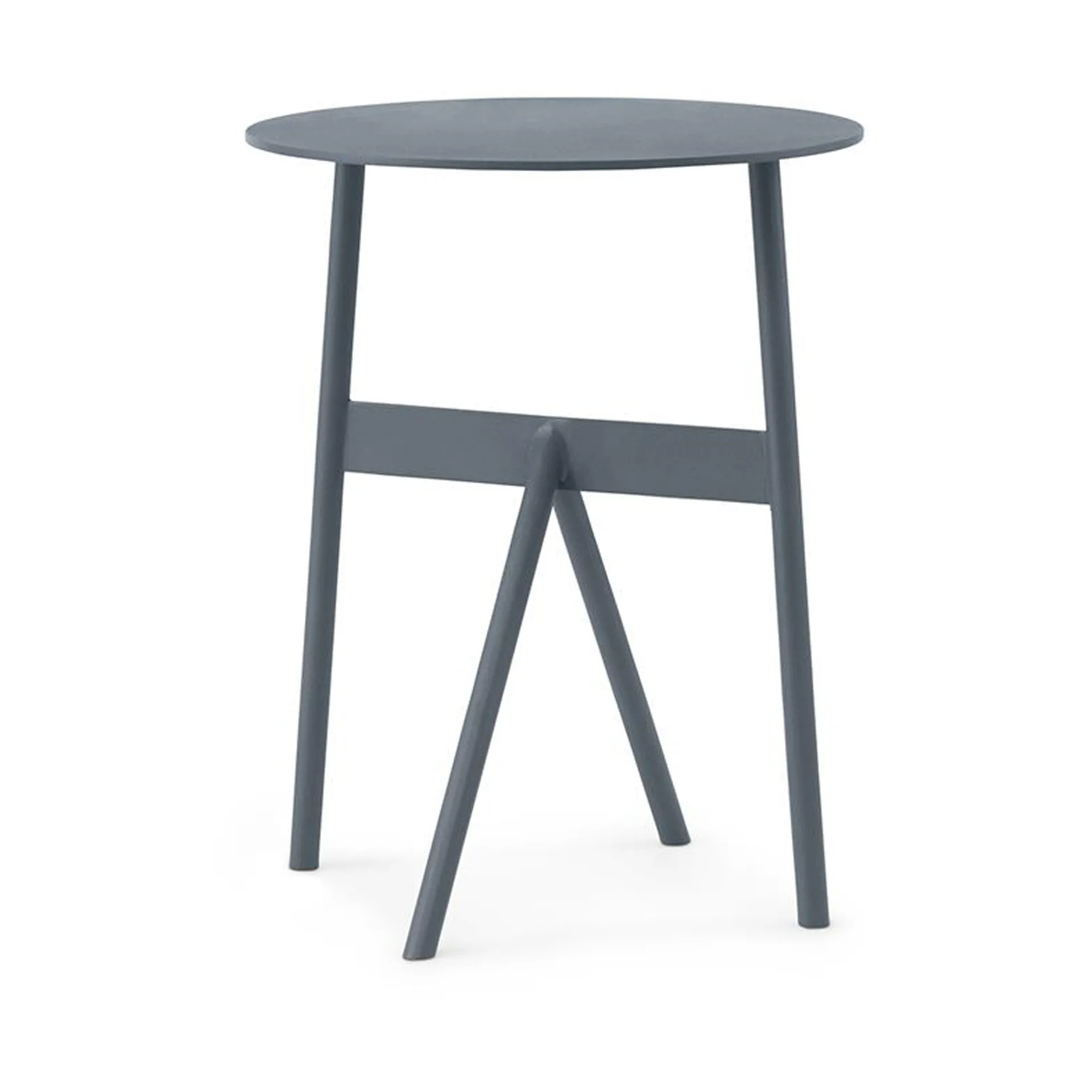 Stock Table sidebord Ø37 cm H:46 cm, Steel/Blue Normann Copenhagen