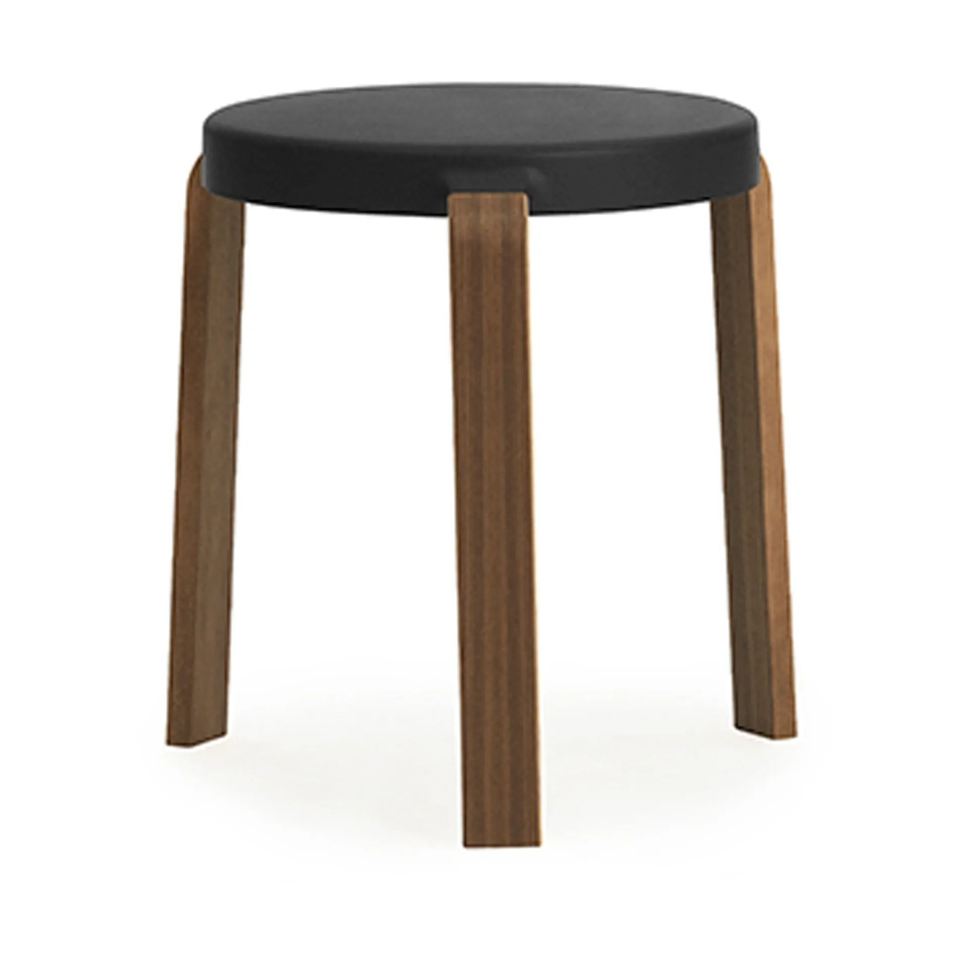 Tap taburet, black, ben i valnød Normann Copenhagen