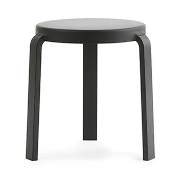 Tap taburet - black, sorte ben i eg - Normann Copenhagen