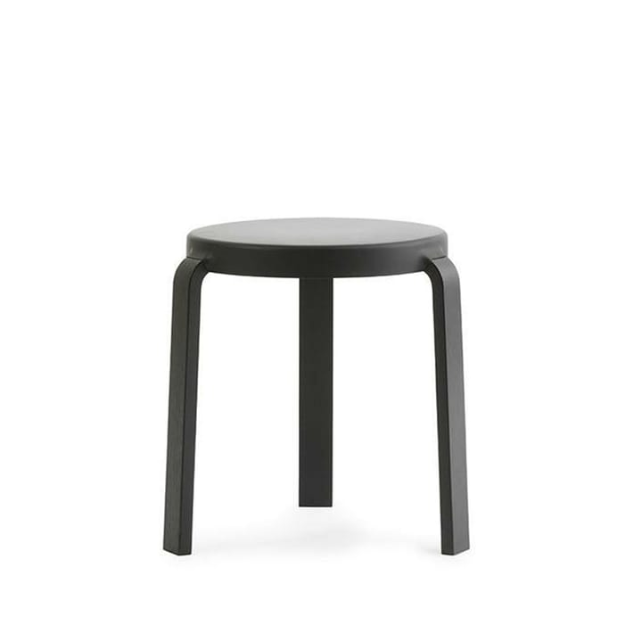 Tap taburet - black, sorte ben i eg - Normann Copenhagen