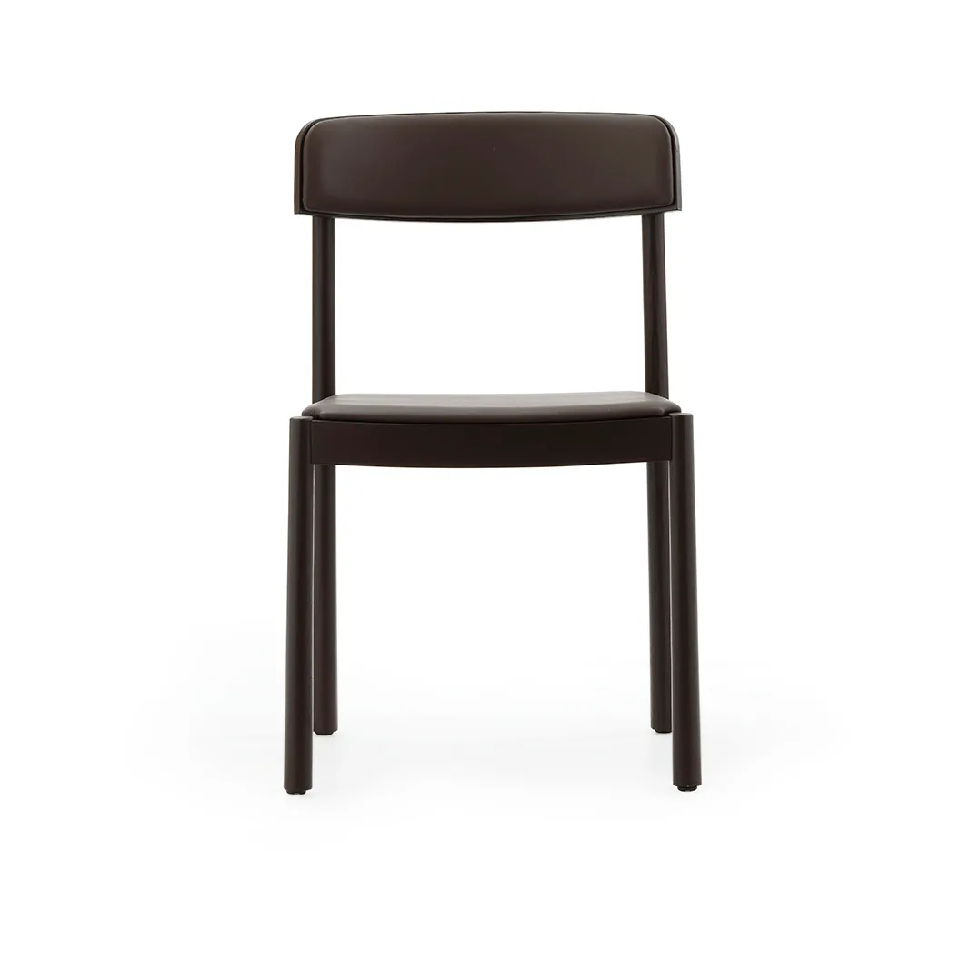 Timb stol, Brown ask-ultra leather chocolate Normann Copenhagen