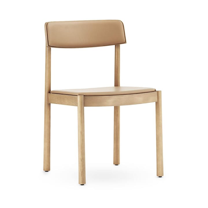 Timb stol med hynde - Tan/Ultra leather/Camel - Normann Copenhagen