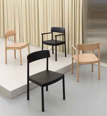 Timb stol med hynde - Tan/Ultra leather/Camel - Normann Copenhagen