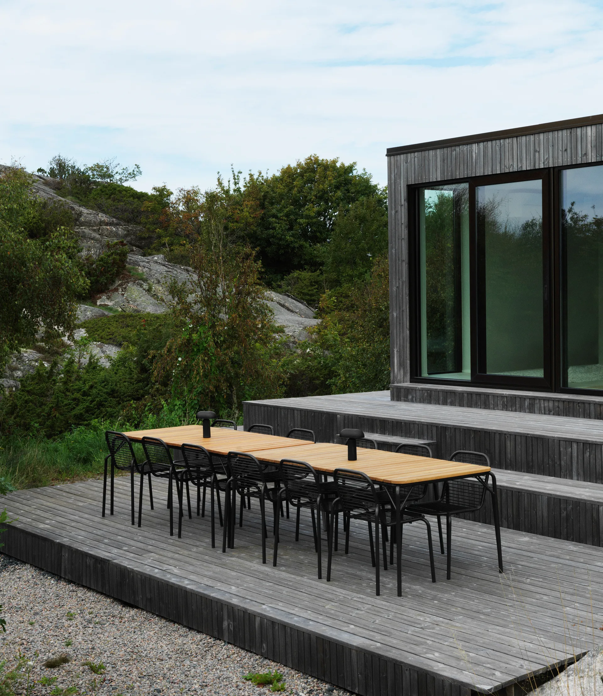 Vig Robinia spisebord 90x200 cm, Black Normann Copenhagen