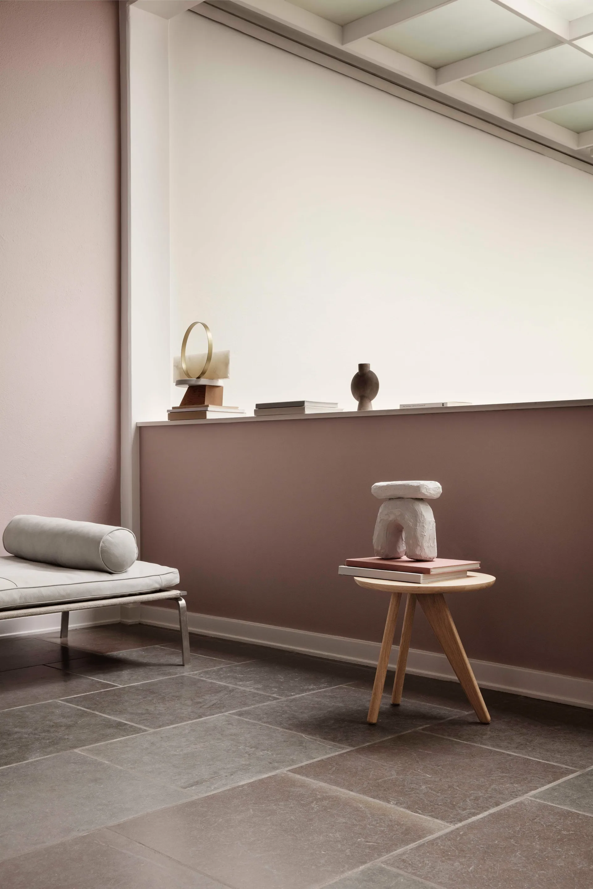 Fin sidebord Ø40 cm, Natural oak NORR11