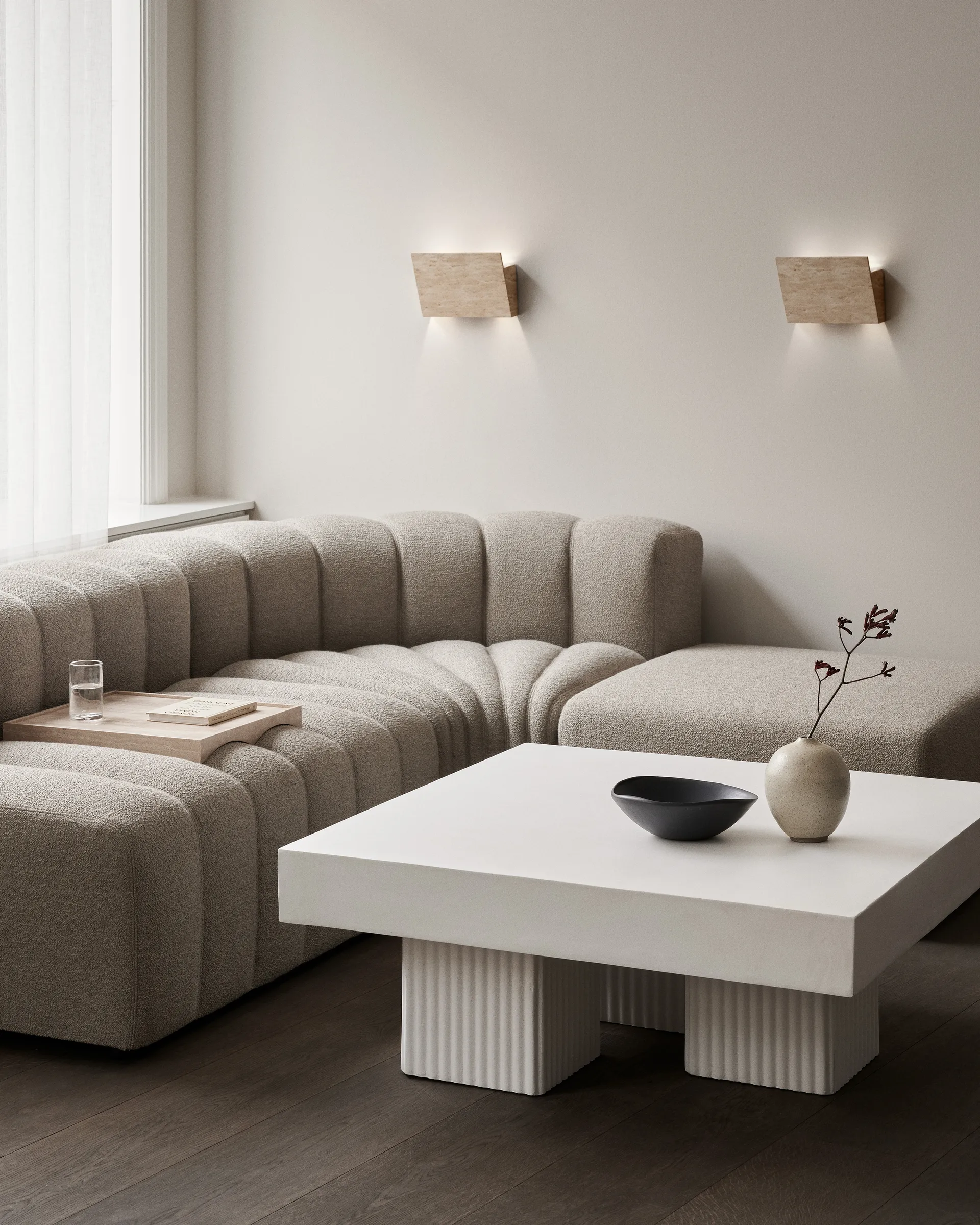 Gallery væglampe, Travertin NORR11