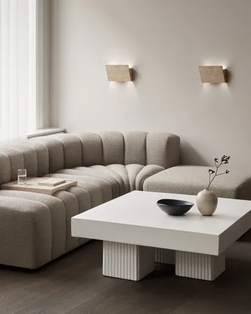 Gear sofabord - Earth, 100x100 cm - NORR11