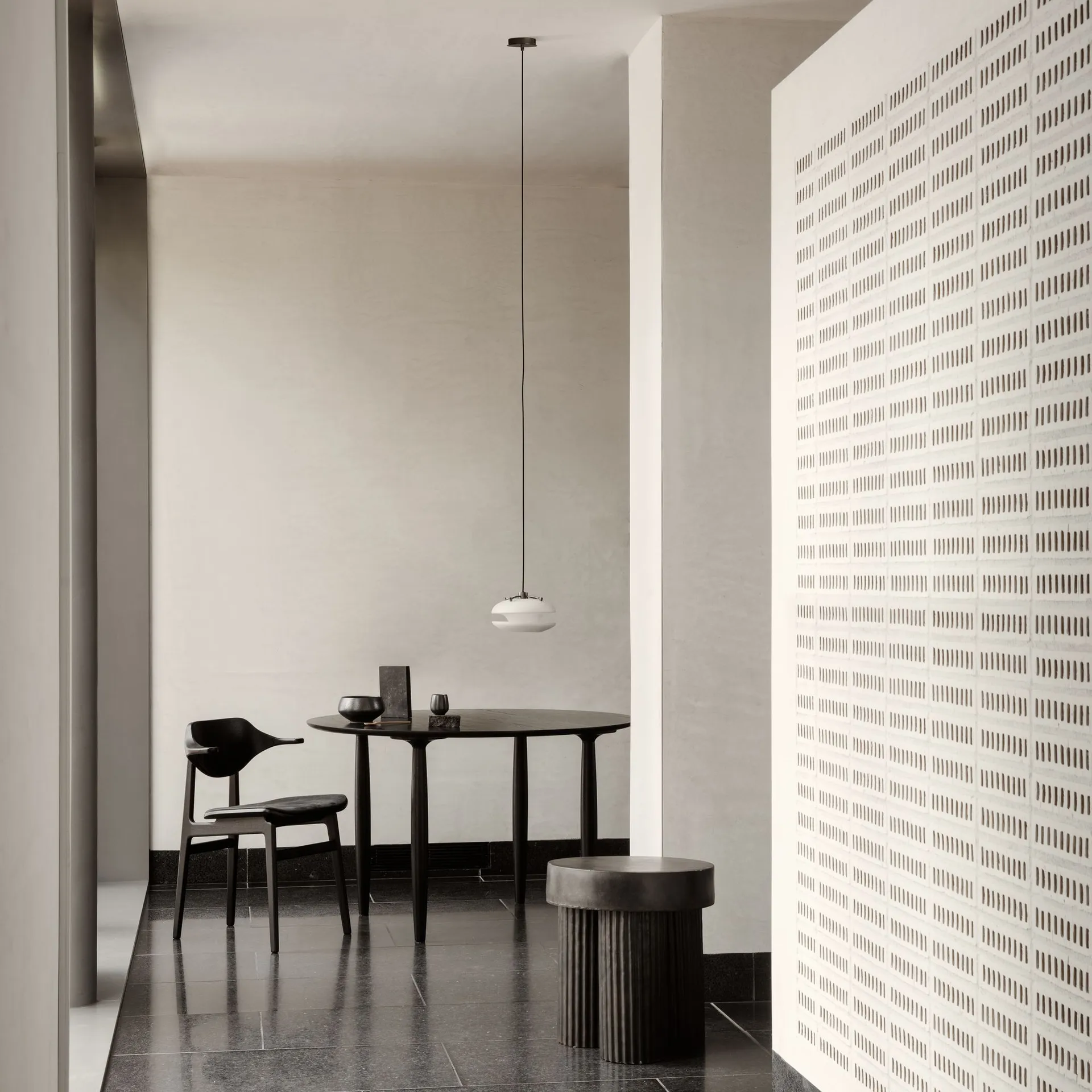 Gear sofabord højt Ø45 cm, Earth (brun/sort) NORR11