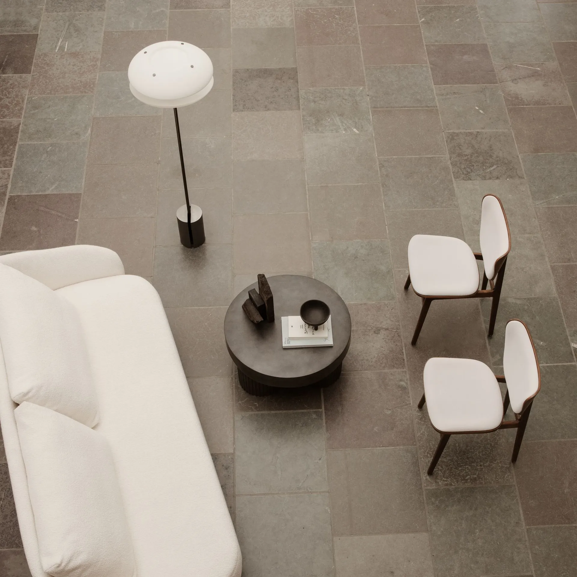 Gear sofabord lavt Ø70 cm, Earth (brun/sort) NORR11