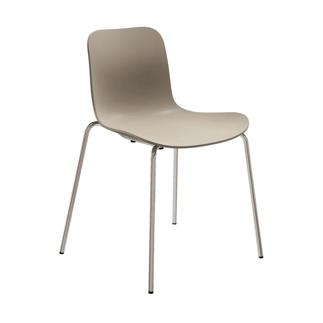 Langue stol, Warm grey-kromet stel NORR11