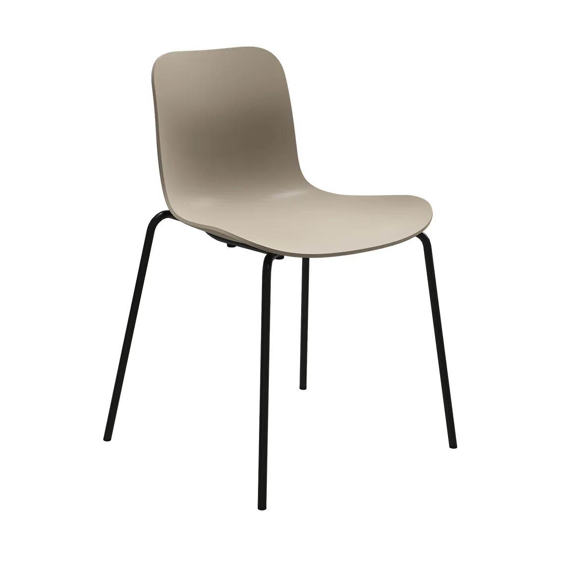 Langue stol, Warm grey-sort stel NORR11