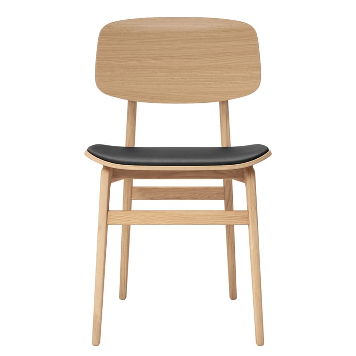 NY11 stol med lædersæde eg, Dunes dark brown NORR11