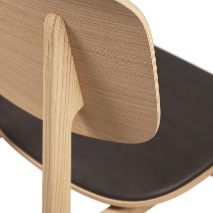 NY11 stol med lædersæde eg - Dunes dark brown - NORR11
