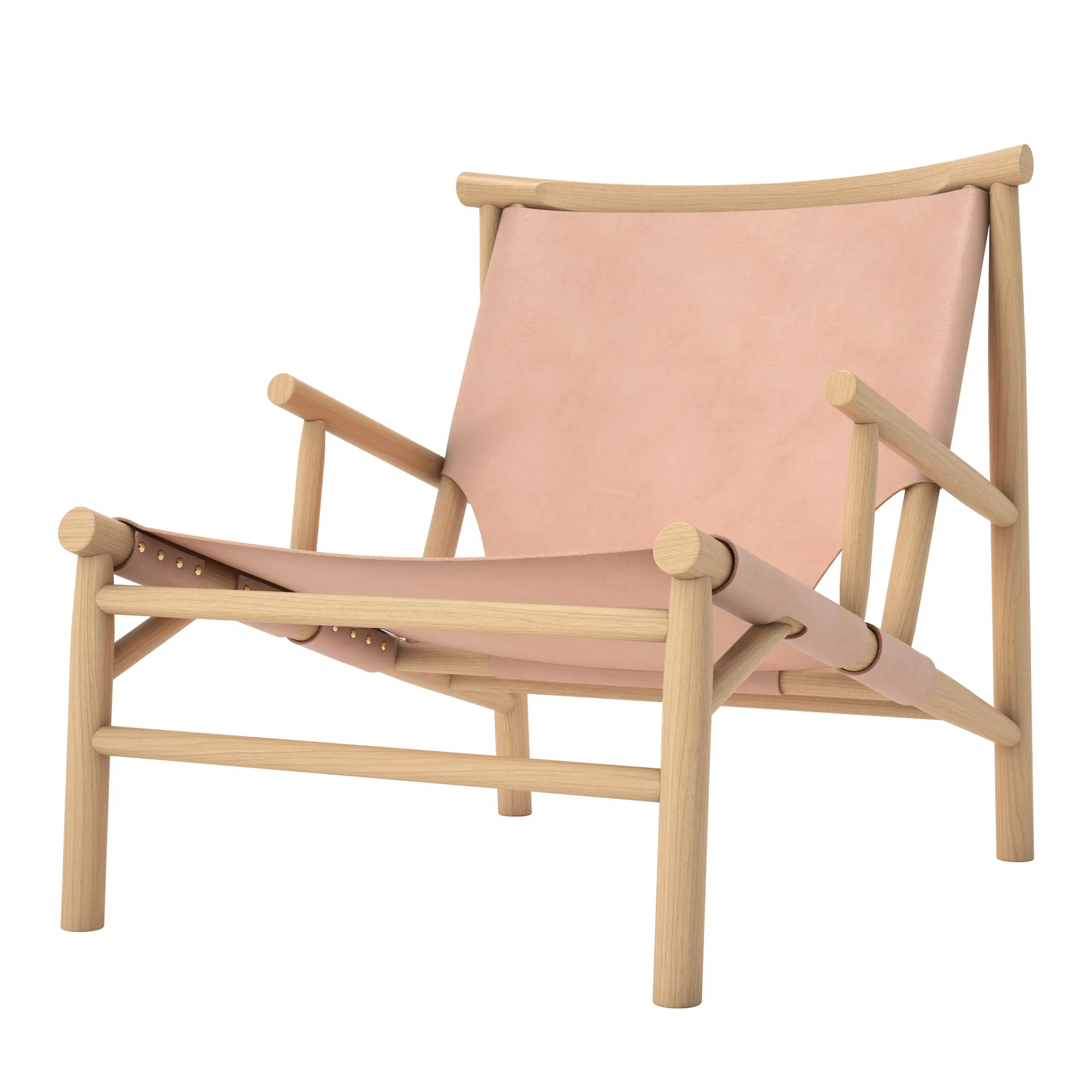 Samurai loungestol lædersæde eg, Natur NORR11